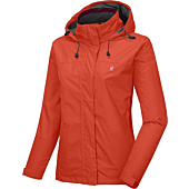 Little Donkey Andy Women’s Waterproof Rain Jacket Lightweight Outdoor Windbreaker Rain Coat Shell for Hiking, Travel Orange XL