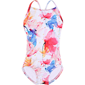 Dancina Girls' Swimwear Swimming Suit 8 Flowers