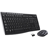 Wireless Keyboard And Mouse Combo For Windows, 2.4 GHz Wireless, Compact Mouse, 8 Multimedia And Shortcut Keys, For PC, Laptop - Black