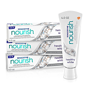 Sensodyne Nourish Healthy White Sensitive Toothpaste for Sensitive Teeth, Cavity Prevention and Whitening Toothpaste - 4 oz (Pack of 3)