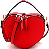 Cute heart-shaped vegan leather crossbody purse in 15 Cute Colors, Perfect Gift for Her, Birthday, valentines