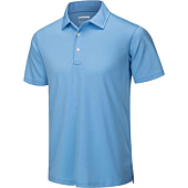 TACVASEN Men's Running Polo Shirts Casual Active Summer Outdoor Performance Sport Tops Sky Blue 2XL
