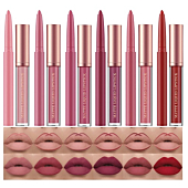Save Up to 22% On a 12Pcs Matte Liquid Lipstick Plus Lip Liner Pens Set, One Step Lips Makeup