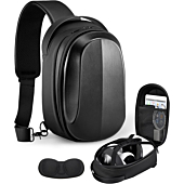Carrying Case for Oculus Quest 2: WinDrogon Travel Carrying Case for Oculus Quest 2/Meta VR Headset&Accessories Crossbody Shoulder Chest Backpack with Great Protection