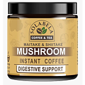 Solabela Coffee Organic Mushroom Coffee 80gm with Shiitake and Maitake Mushrooms, Great Tasting Arabica Instant Coffee, Includes