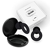 Loop Quiet Ear Plugs for Noise Reduction – Super Soft, Reusable Hearing Protection in Flexible Silicone for Sleep, Noise Sensitivity & Flights - 8 Ear Tips in XS/S/M/L – 27dB Noise Cancelling – Black