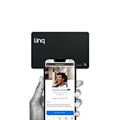 Linq Digital Business Card - Smart NFC Contact and Networking Card (Matte Black)