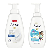 Dove Foaming Body Wash for Soft, Smooth Skin Deep Moisture and Kid's Cotton Candy 2 Skin Care Products for the Family In One Bundle, 13.5 Fl Oz (Pack of 4)