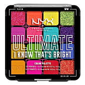 NYX PROFESSIONAL MAKEUP, Ultimate Shadow Palette, Eyeshadow Palette - I Know That's Bright