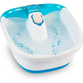 Bubble Mate Foot Spa with Toe Touch Control, Invigorating Bubbles, Splash Proof, Raised Massage Nodes, and Removable Pumice Stone by HoMedics