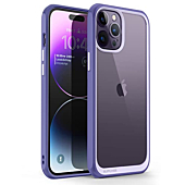 SUPCASE Unicorn Beetle Style Series Case for iPhone 14 Pro Max 6.7 Inch (2022), Premium Hybrid Protective Slim Clear Case (Mauve)