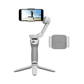 DJI Osmo Mobile SE Fill Light Combo, 3-Axis, Portable and Foldable, with a Fill Light Phone Clamp,Android and iPhone Gimbal with ShotGuides, ActiveTrack 6.0, Vlogging Stabilizer