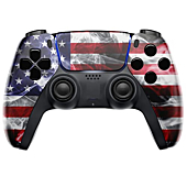 Smoke Flag Custom Wireless UN-MODDED PRO Controller compatible with PS5 Exclusive Unique Design