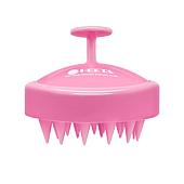 Hair Shampoo Brush, HEETA Scalp Care Hair Brush with Soft Silicone Scalp Massager (Rose Pink)