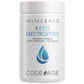 Codeage Keto Electrolytes Supplement – Vegan Electrolyte Tablets w Magnesium, Potassium, Calcium & Salt - Electrolyte Powder Salt Pills & Drink Hydration Supplements – Non-GMO, Keto Diet -180 Capsules
