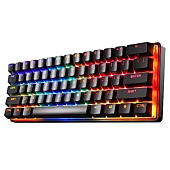 SteelSeries Apex Pro Mini Wireless Mechanical Gaming Keyboard – World’s Fastest Keyboard – Adjustable Actuation – Compact 60% Form Factor – RGB – PBT Keycaps – Bluetooth 5.0 – 2.4GHz – USB-C