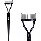 Eyelash Comb Eyebrow Brush MSQ Eyelash Separator Mascara Applicator Eyelash Definer With Comb Cover Arc Designed Cosmetic Brushes Tool Black (1PCS)
