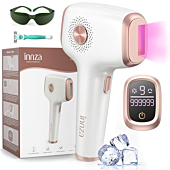 Laser Hair Removal device in hand, smooth legs in background at Bestmarket.us