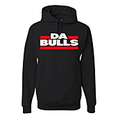 Victory Ink Men's Da Bulls Chicago Sports Hoodie Basketball Fan Pullover Sweatshirt (L) Black