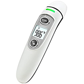 No-Touch Forehead Thermometer for Adults and Kids, Digital Thermometer with Fever Indicator, Accurate & Easy to Use for Babies, Kids and Adults
