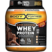 Body Fortress Super Advanced Whey Protein Powder, Chocolate, Immune Support (1), Vitamins C & D Plus Zinc, 1.78 lbs