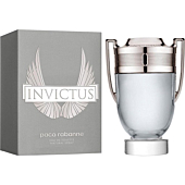 Image of a man confidently posing with the Invictus fragrance