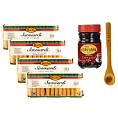 Bellino Savoiardi Lady Fingers for Tiramisu Italian Biscuits, 7 ounce (Pack of 4) Bundled with Ferrara Instant Espresso Coffee 2 ounce (Pack of 1) with Bamboo Spoon by Intfeast