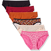 Amazon Essentials women's plus size cotton bikini brief underwear.