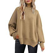 Stylish Oversized Ribbed Knit Sweater for Women 2023 Fall