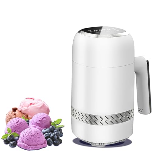 DoawBang Smart Ice Cream Maker – 300ML Automatic Home Ice Cream Machine, Soft Serve & Frozen Yogurt Maker, Touch Control, Semiconductor Cooling, Overheat Protection