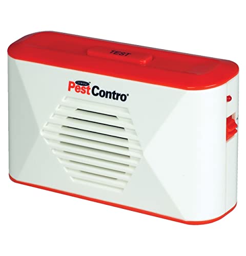 PestContro Portable Ultrasonic Rodent Repeller, Battery-Operated Pest Control, Cordless, Dual Frequency, Mice, Rats, Chipmunks, Squirrels, Kitchen, Office, Garage, Basement, Shed, Storage, Attic