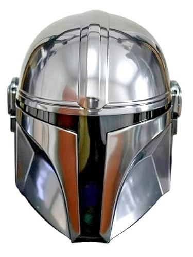 AnNafi® STAR WARS Mandalorian Helmet Black Series The Armorer Mask | Mild Steel Medieval Helmet Cosplay Costume Theater Role-Play Solid Armor | Zorri Bliss Mask Steel Built
