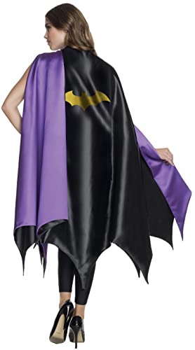 Yellow Bat Symbol on Black Rubie's Deluxe Adult Batgirl Cape