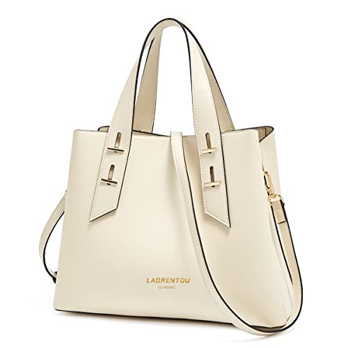 LAORENTOU Cow Leather Purse and Handbag for Women Crossbody Tote Bag, Ladies Satchel Shoulder Bag with Handle Purses