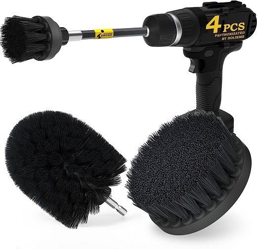 drill brush power scrubber