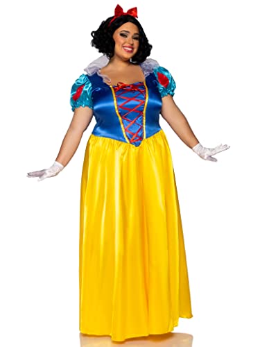 Leg Avenue 85407X-10108 Classic Snow White Costume, 1X-2X, Multicolor
