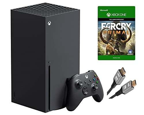 2022 Newest Microsoft Xbox Series X–Gaming Console System- 1TB SSD Black X Version with Disc Drive Bundle with Far Cry Primal Full Game and MTC HDMI Cable
