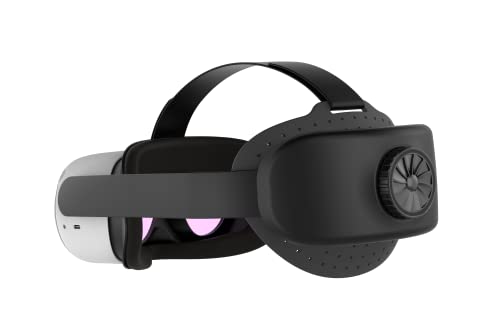 BUSQUEDA Elite Strap with Battery for Oculus Quest 2, 8000mAh Extend 7hrs Playtime,Fast Charging VR Power,Counter Balance&Adjustable Head Strap for Enhanced Support and Comfort in VR