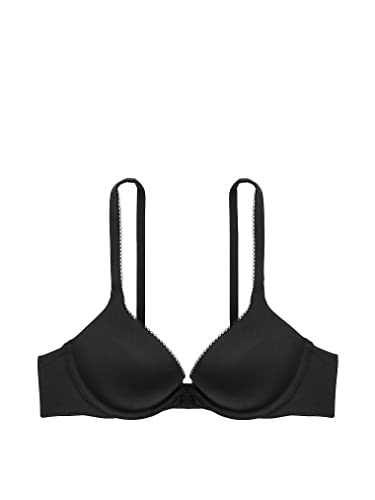 Victoria's Secret Everyday Comfort Push Up Bra, Moderate Coverage, Padded, Plunge Neckline, Bras for Women, Body by Victoria Collection, Black (32B)