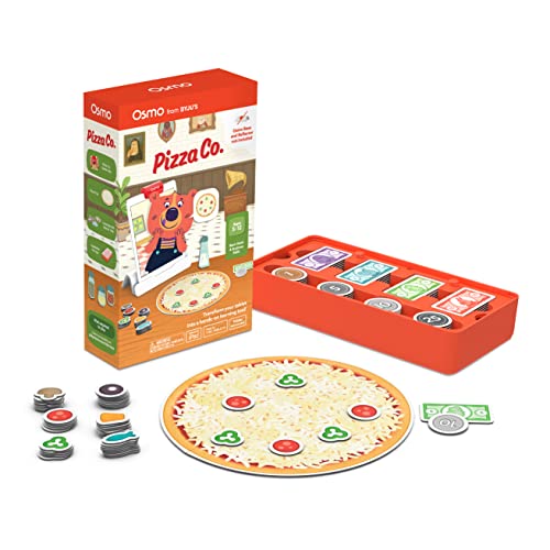 Osmo - Pizza Co. - Ages 5-12 - Communication Skills & Math - Educational Learning Games - STEM Toy - Gifts for Kids, Boy & Girl - Ages 5 6 7 8 9 10 11 12 - For iPad or Fire Tablet (Osmo Base Required)