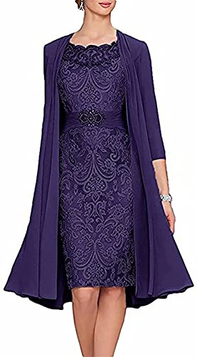 Xuzey Mother of The Groom Dresses for Summer Wedding Mother of The Groom Dress Plus Size Mother of The Groom Dresses Purple, 16