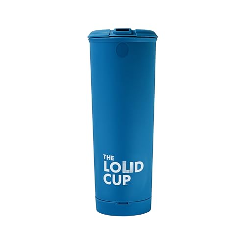 The LoudCup 20 oz Tumbler + Stadium Horn with Snap-Fit Lid (Heron Navy) - Insulated Cup Reusable Water Bottle Coffee Travel Mug - Worlds Loudest Cup for Game Day