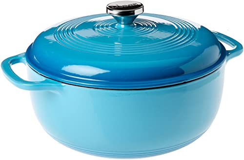 Lodge Enameled Cast Iron Dutch Oven, 6 Qt, Cornflower