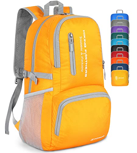 Packable Hiking Backpack Water Resistant,30L Lightweight Daypack Foldable Backpack for Travel,By Zomake(Yellow(New))