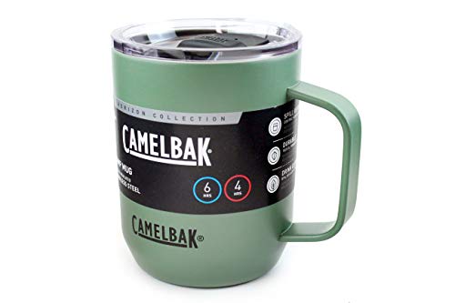 CamelBak Horizon 12 oz Camp Mug - Insulated Stainless Steel - Tri-Mode Lid - Moss