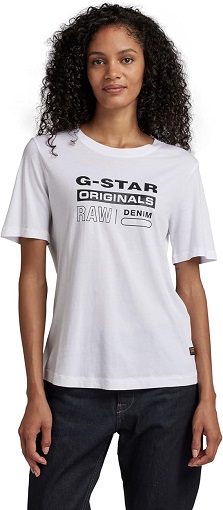 G-Star Raw Women's Slim Fit T-Shirt Raw Graphic Logo