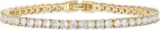 Pavoi 14K Gold Tennis Bracelet with Sparkling CZ