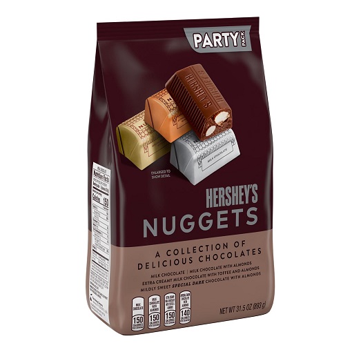 Hershey's Nuggets Assorted Chocolate Christmas Candy Party Pack, perfect for holiday gifting and sharing
