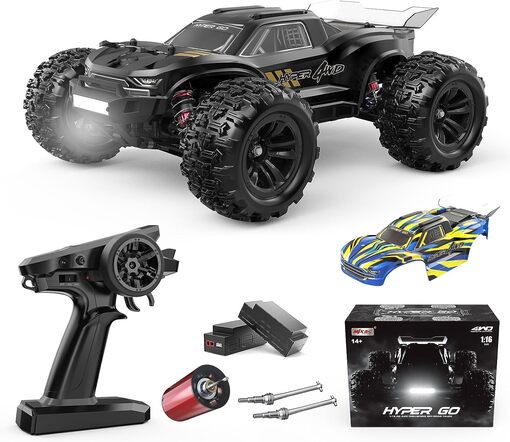 Fast RC Cars for Adults, Max 42mph Electric Off-Road RC Truck, High Speed RC Car 4WD Remote Control Car with 2 Lipo Batteries for Adult