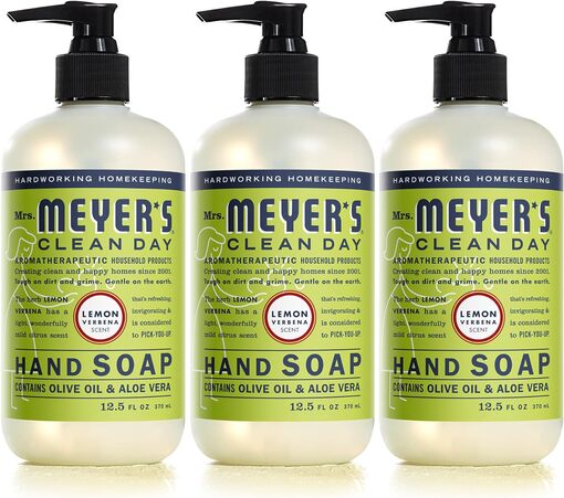 Mrs. Meyer's Hand Soap - Lemon Verbena scent, 3 pack